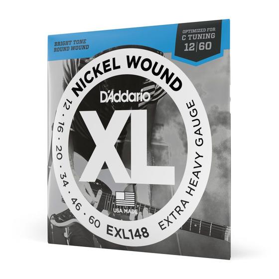 Imagem de Encordoamento Guitarra 12-60 D Addario XL Nickel EXL148