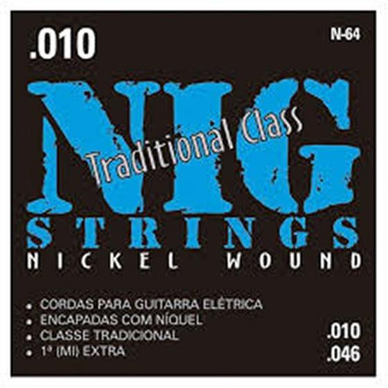 Imagem de Encordoamento Guitarra Elétrica N64 Nig
