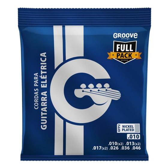 Imagem de Encordoamento guitarra groove gfp2 0.010 full package