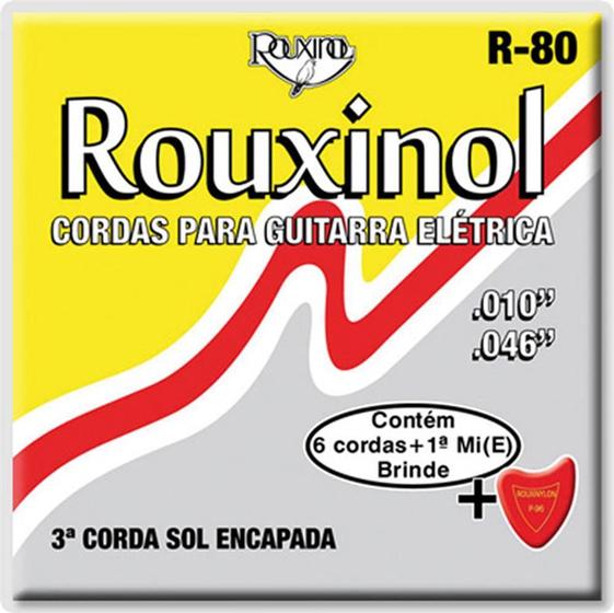 Imagem de Encordoamento Guitarra Leve R80 Rouxinol