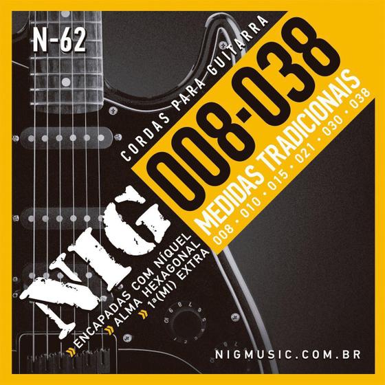 Imagem de Encordoamento Guitarra Nig 008/038 N-62