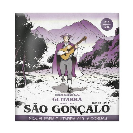 Imagem de Encordoamento Guitarra Niquel 0.10 - São Gonçalo 327827