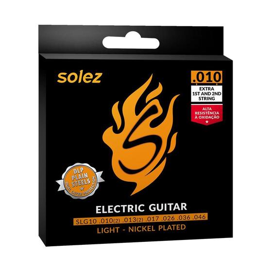 Imagem de Encordoamento Guitarra Solez 010 046 SLG10 Nickel Plated