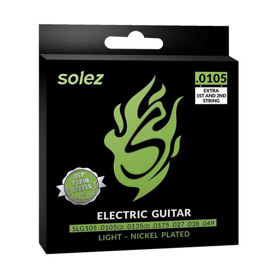 Imagem de Encordoamento Guitarra Solez 0105 049 SLG105 Nickel Plated