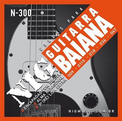 Imagem de Encordoamento Nig N-300 Guitarra Baiana  - 0.09-0.47