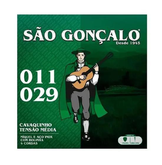 Encordoamento p/ cavaquinho -- Tensão Média Niquel -- Aço com bolinha -- São Gonçalo Menor preço em Encordoamento p/ cavaquinho -- Tensão Média Niquel -- Aço com bolinha -- São Gonçalo