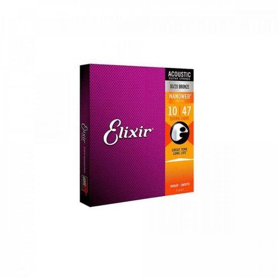 Imagem de Encordoamento P/ Violao .010 Nanoweb 11002 Elixir