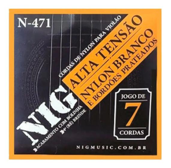 Imagem de Encordoamento p/ violão 7 cordas nig nylon c/ bolinha n-471