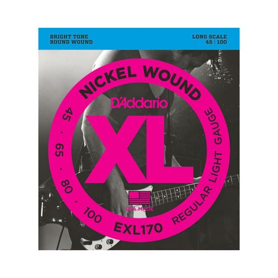 Imagem de Encordoamento Para Baixo 5 Cordas 045 EXL-170 - D Addario