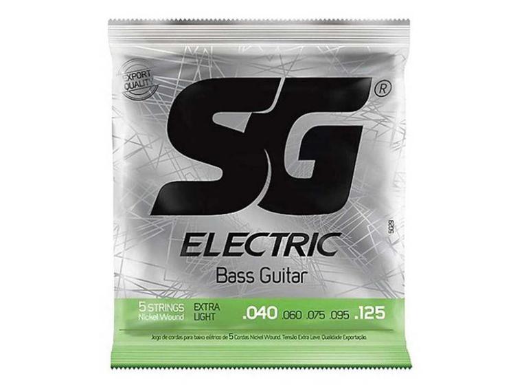 Imagem de Encordoamento para Baixo 5 Cordas SG Strings Extra Light .040