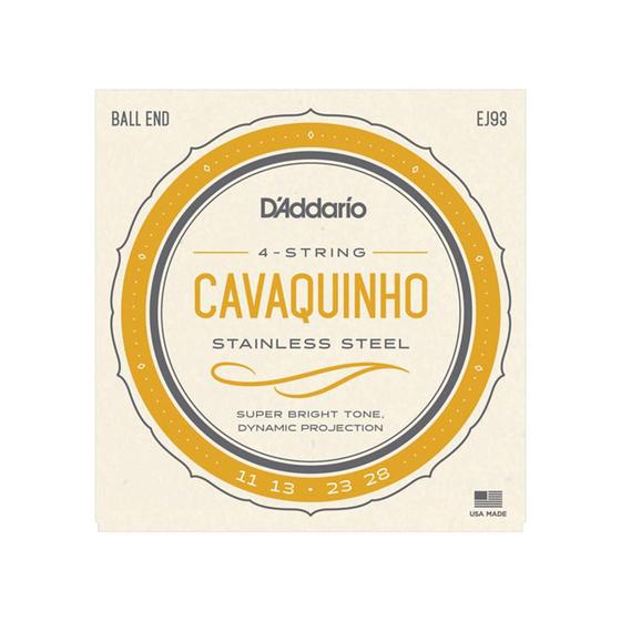 Imagem de Encordoamento para cavaco d'addario ej93 one set of 4 strings 027361