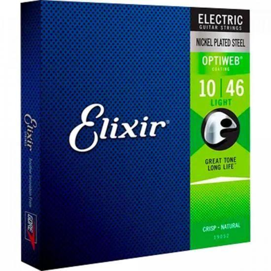 Imagem de Encordoamento Para Guitarra .010 Light Optiweb 19052 Elixir F002