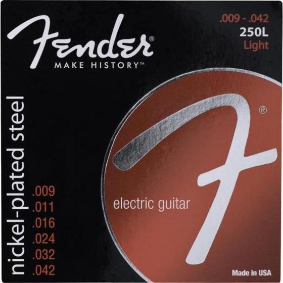 Imagem de Encordoamento para Guitarra ACO 0.009 250L Niquelado Fender