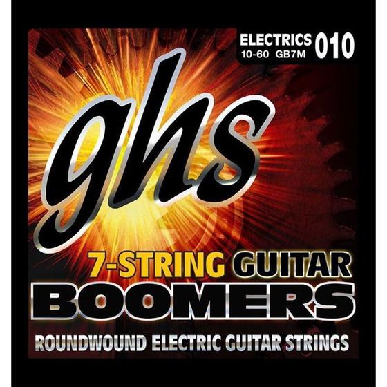 Imagem de Encordoamento para Guitarra Elétrica GHS GB7M Medium Série Guitar Boomers (contém 7 cordas)