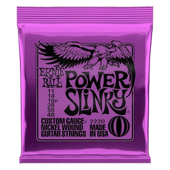 Imagem de Encordoamento para Guitarra Ernie Ball 011-048 Power Slink Niquel  P02220