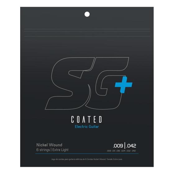 Imagem de Encordoamento Para Guitarra Sg + Strings Coated .009 Nickel