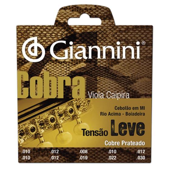 Encordoamento Para Viola Caipira Tensão Leve Cobra Giannini ...