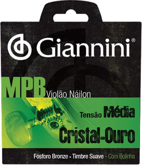 Imagem de Encordoamento para Violão Giannini GENWG Nylon Cristal Ouro