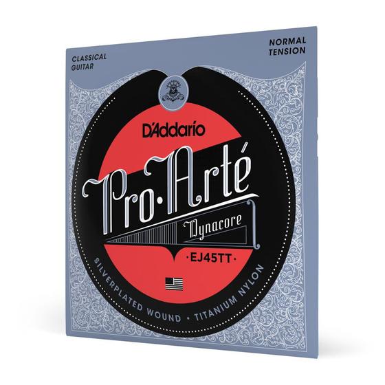 Imagem de Encordoamento Para Violão Nailon Titânio D'Addario Pro-Arté Dynacore EJ45TT