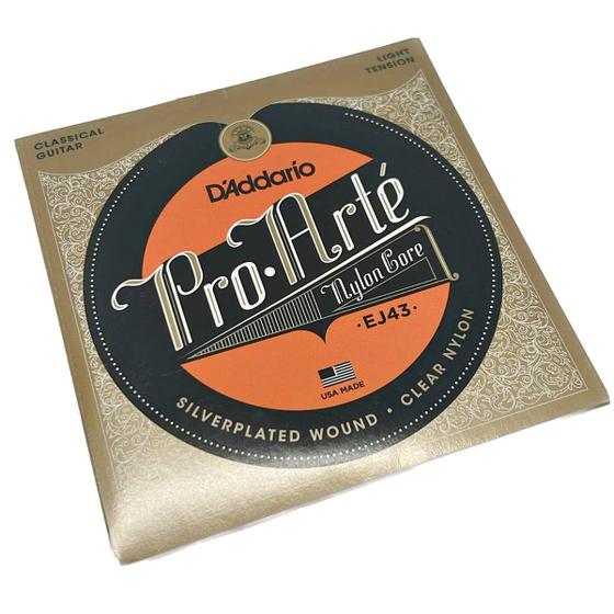 Imagem de Encordoamento Premium D'Addario EJ43 nylon para Violão Tensão Leve