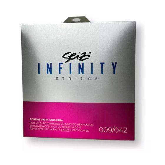 Imagem de Encordoamento Seizi Infinity P/ Guitarra 009-042 Extra Light Coated