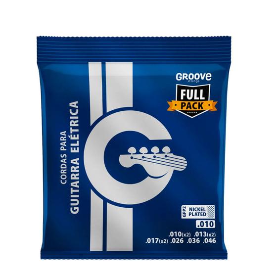 Imagem de Encordoamento Solez Groove Gfp2 Guitarra 010 Full Pack