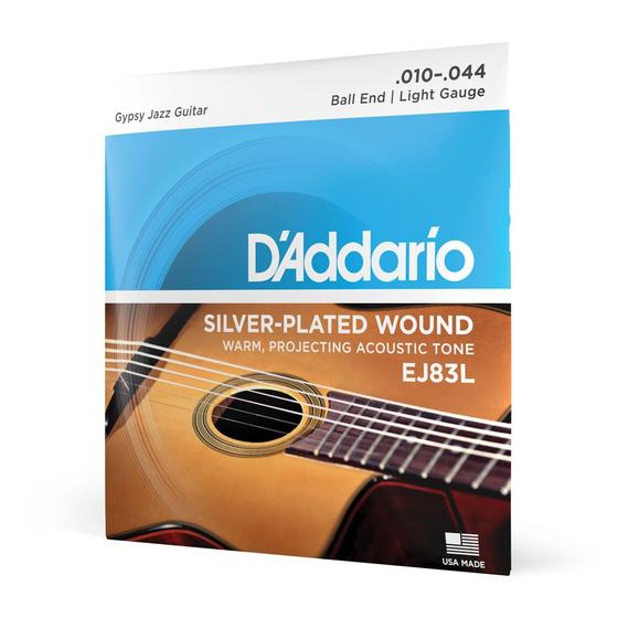 Imagem de Encordoamento Violão Aço .010 D Addario Silver-Plated EJ83L