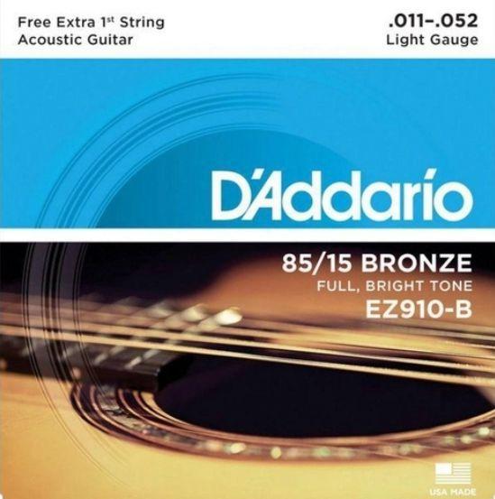 Imagem de Encordoamento Violão Aço .011-.052 - D'addario - EZ910-B