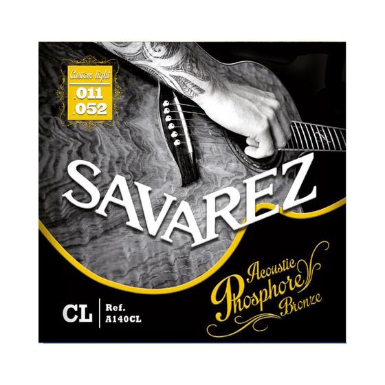 Imagem de Encordoamento Violão Aço .011-.052 Savarez P. Bronze A140CL F035