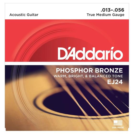 Imagem de Encordoamento Violão Aço 013 D'Addario EJ-24 Phosphor Bronze