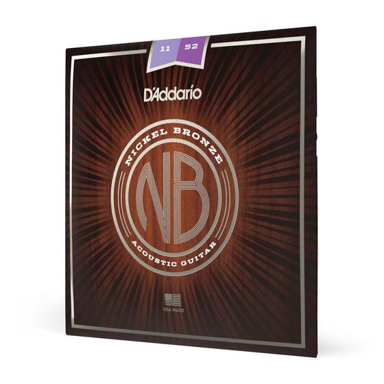 Imagem de Encordoamento Violão Aço 11-52 D Addario Nickel Bronz NB1152