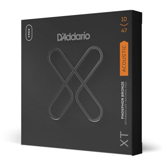 Imagem de Encordoamento Violão Aço Revestido 10 (3 Jogos) D Addario XT