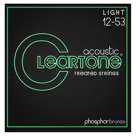 Imagem de Encordoamento Violão Cleartone Acoustic PhosBronze Aço 12-53