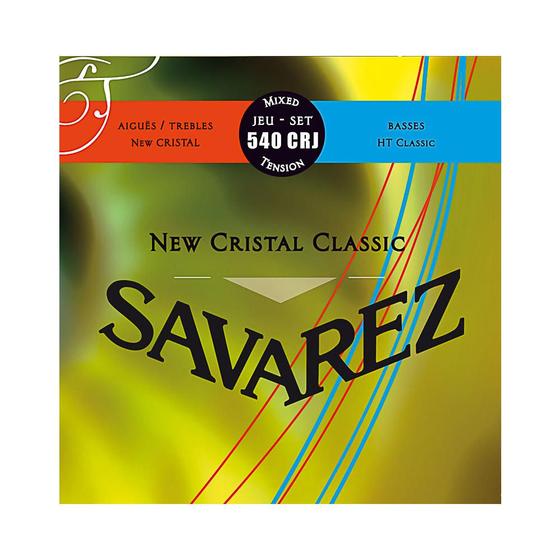 Imagem de Encordoamento Violão Nylon Média / Alta Savarez New Cristal HT Classic 540CRJ