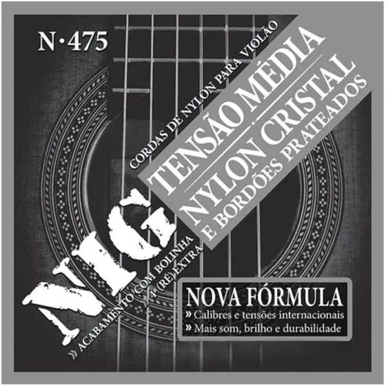 Imagem de Encordoamento Violão Nylon Tensão Média Nig N475 .028” PRN475L