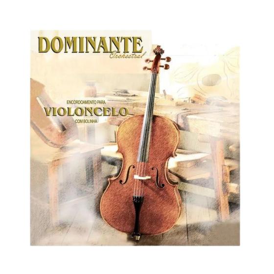 Encordoamento Violoncelo Dominante Orchestral 5310 Jogo com 4 cordas Imagem de Encordoamento Violoncelo Dominante Orchestral 5310 Jogo com 4 cordas