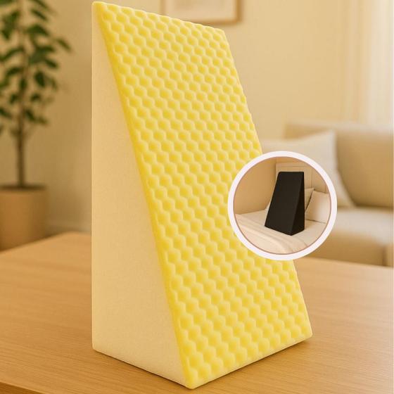 Imagem de Encosto Triangular Travesseiro triangulo Triângulo de apoio com capa de zíper PRODUTO FIRME