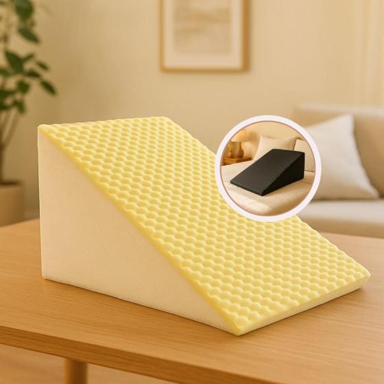 Imagem de Encosto Triangular Triângulo de apoio Apoio para as costas Travesseiro triangulo com capa de zíper  PRODUTO FIRME