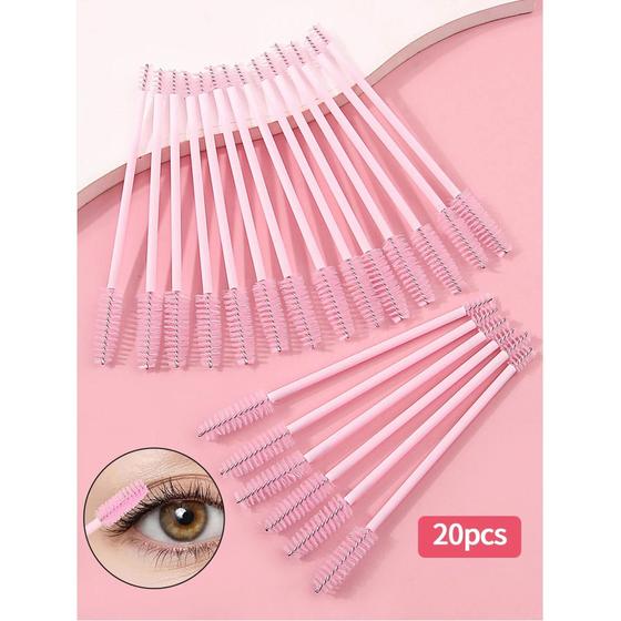 Imagem de Encrespador de cílios duplo, Escova de enxerto de implante, Escova de cílios, Mini pente, 20pcs