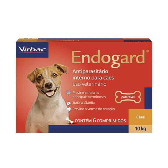 Imagem de Endogard Vermifugo Caes 10kg 6 Comprimidos Virbac
