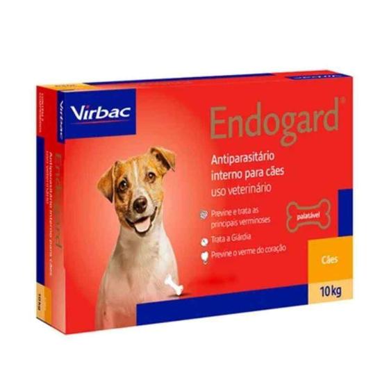 Imagem de Endogard vermífugo  virbac para cães 10kg - 2 comprimidos