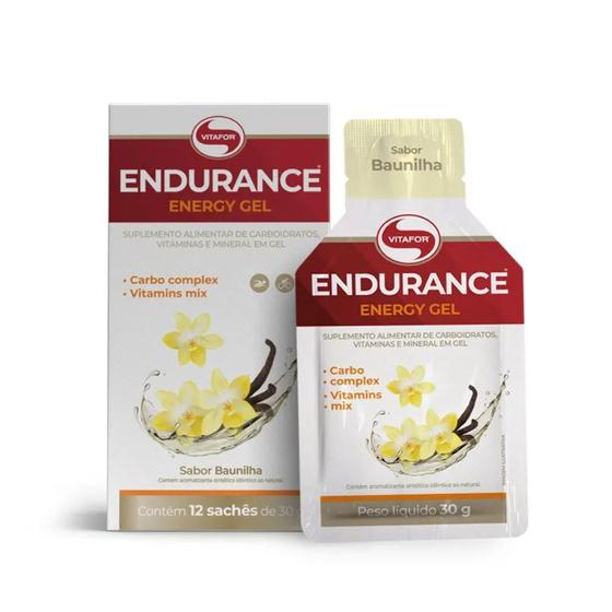 Imagem de Endurance Caffeine gel 12 sachês Baunilha- Vitafor