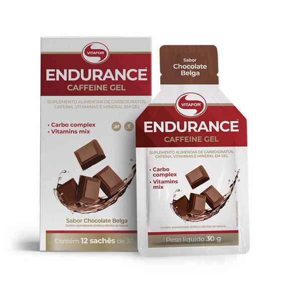 Imagem de Endurance Caffeine gel (Caixa c/12 sachês de 30g) Vitafor