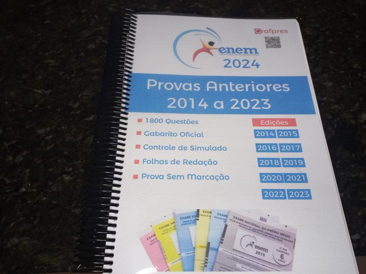 Enem 2024 Provas Anteriores + Gabaritos e folha de redação grafpres