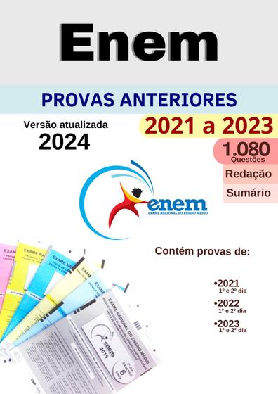 Imagem de Enem 2024 Provas Anteriores Questões  2021 a 2023 com gabaritos