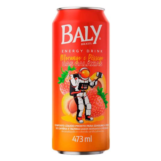 Energético Baly Morango e Pêssego das Galáxias 473ml - Bebida ...