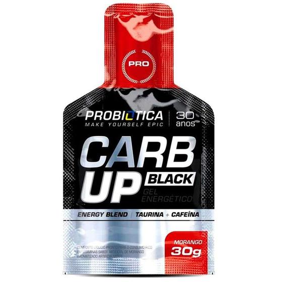 Imagem de Energético Carb Up Gel Black Morango Sachê 30g