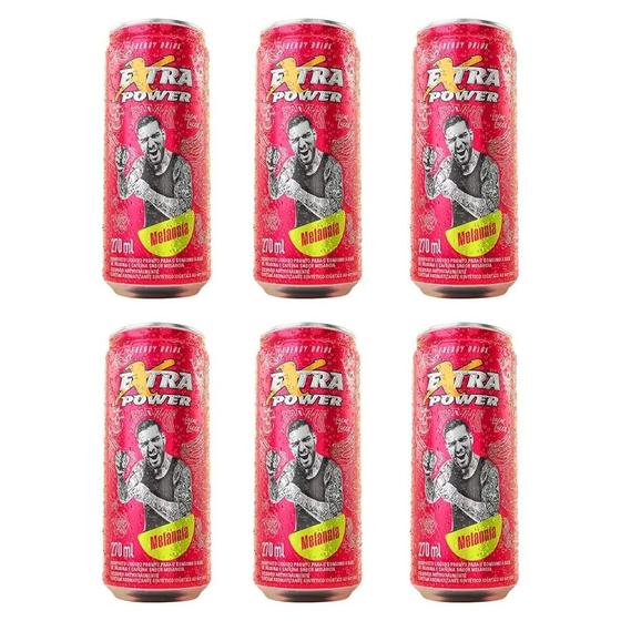 Imagem de Energético Extra Power Melancia 270ml - Embalagem com 6 Unidades