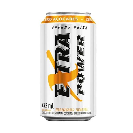Imagem de Energético Extra Power Sugar Free Lata 473 ml - Embalagem com 6 Unidades