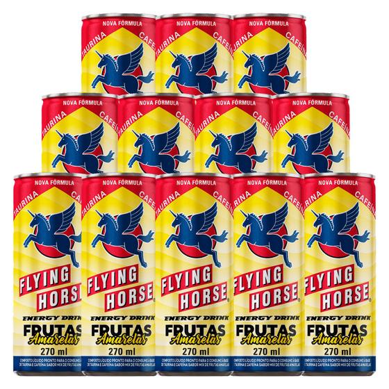 Imagem de Energético Flying Horse Frutas Amarelas 270ml 12 Unidades